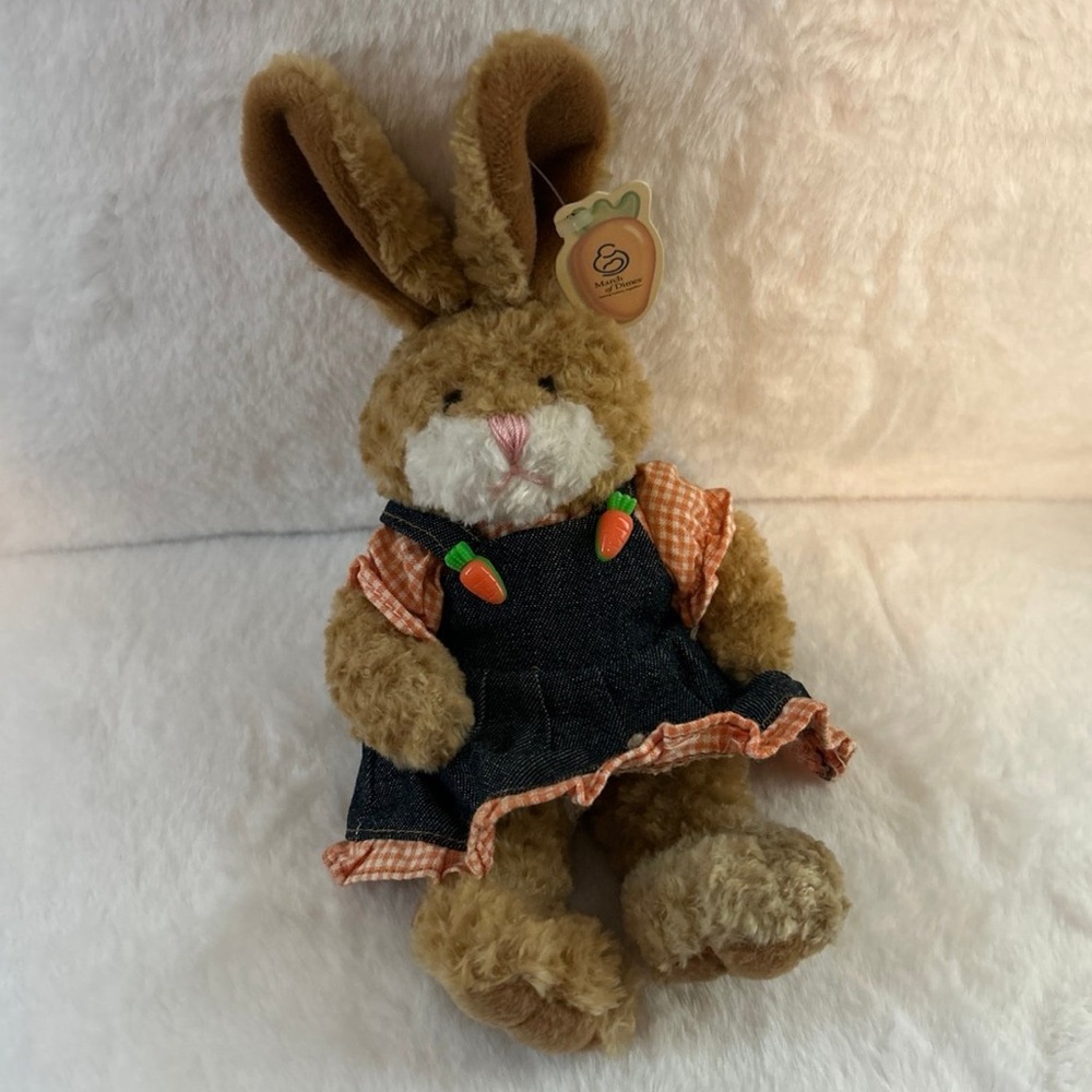March of dimes Peaches bunny stuffed plush collectible toy VINTAGE Y2K